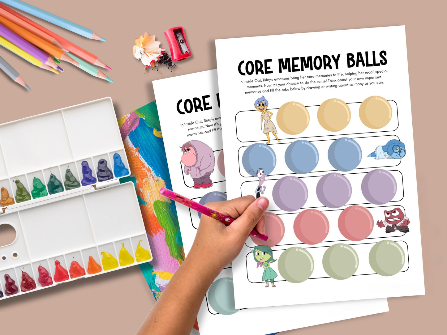 Inside Out 2 Emotional Regulation Worksheet Bundle