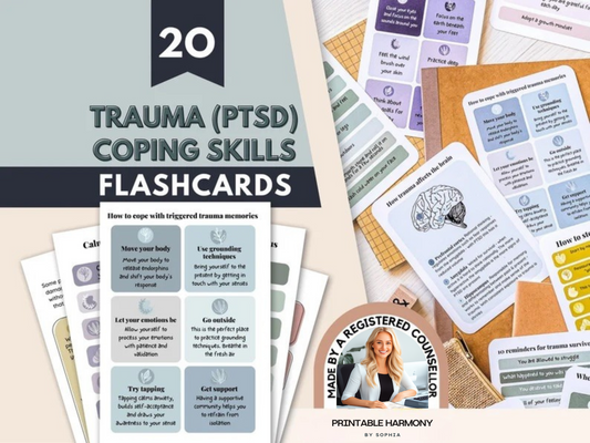 20 Trauma Coping Skills Flashcards