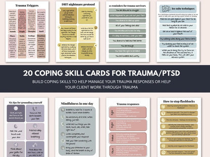 20 Trauma Coping Skills Flashcards